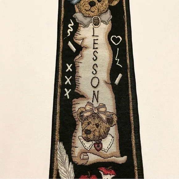 Vintage The Lesson Classroom Bedroom Tapestry Wall Hanging Banner Boyds Bears - Picture 4 of 16
